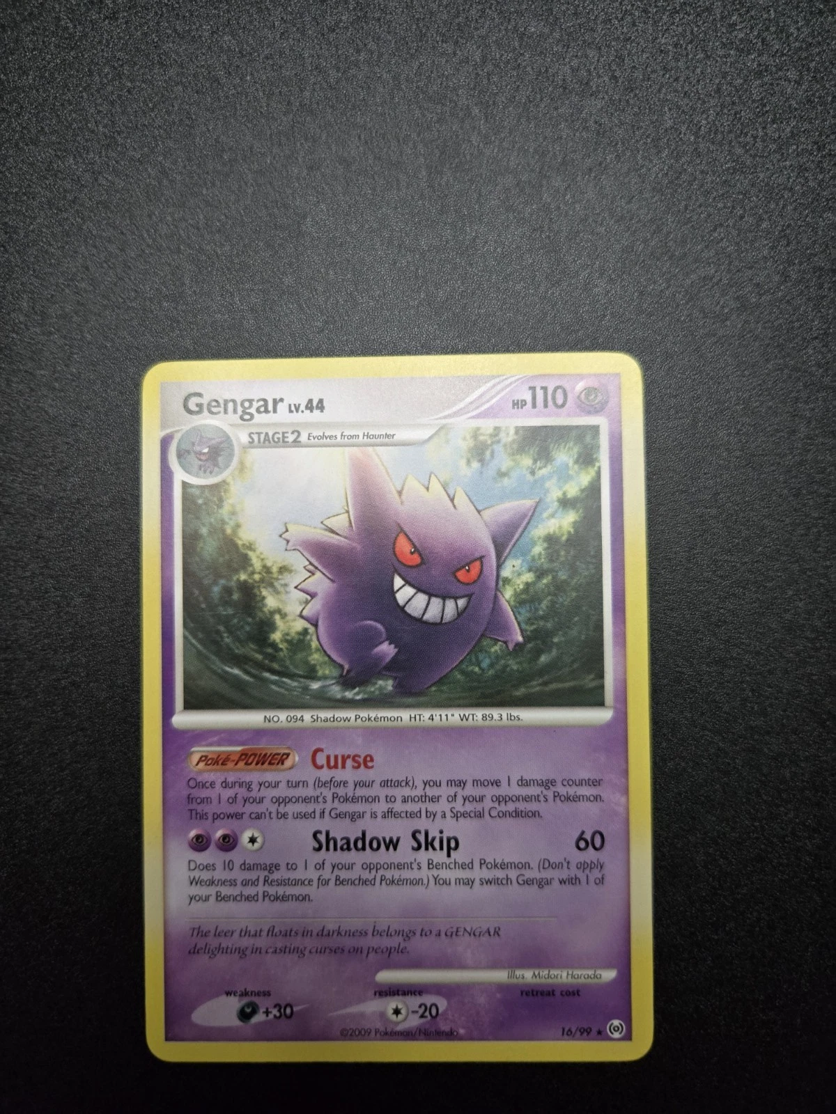 Gengar 16/99 Platinum Arceus NM