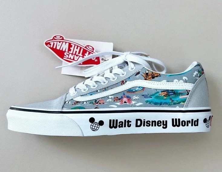 Sneakers unisex VANS X Walt Disney World Park Oldol Skool map 50°iversario anniv nuo contola