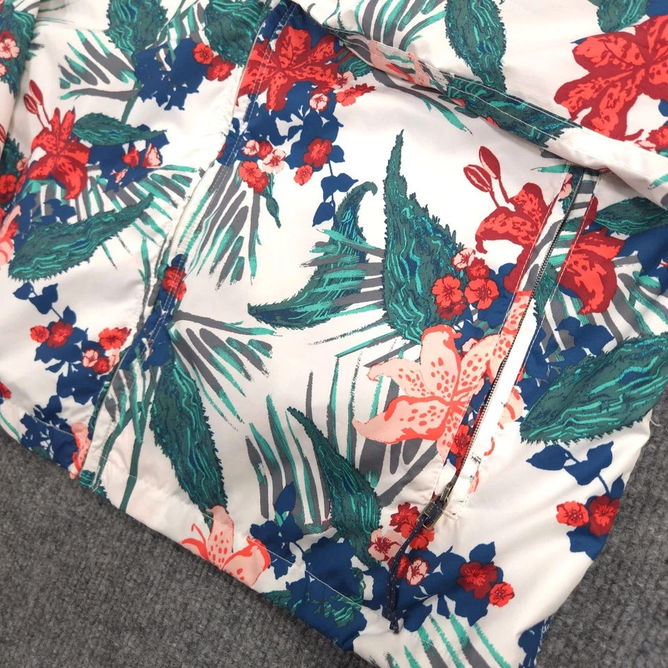 Chaqueta cortavientos Patagonia ligera y variable con capucha para mujer pequeña floral cremallera completa Foto 3 de 4