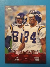 2000 Topps Randy Moss / Chris Carter Dynamic Duo TC2 Vikings HOF 🔥🔥