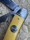 VINTAGE IMPERIAL PROV. R.I. USA 2 BLADE YELLOW FISHING KNIFE.FAST SHIPPING! — photo 2