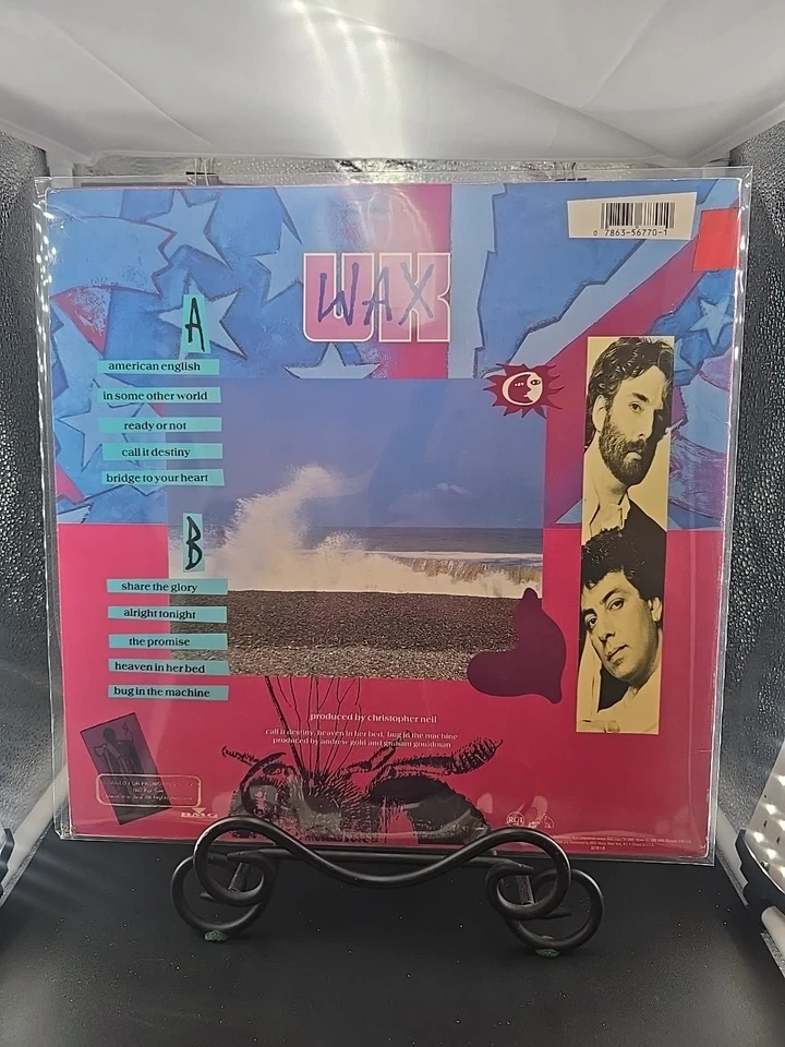 WAX U.K. American English PROMO LP 1988 RCA 6770 10cc Andrew Gold Audiophile EX - Image 2 of 4