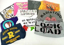 2X cheerleading squad floral self love tiger live laugh graphic t shirts 10 Lot