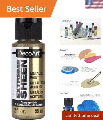 Ultimate 2 Fl Oz Champagne Gold Extreme Sheen Acrylic Paint - Reflective Finish