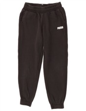 Puma M&auml;dchen Trainingshose Jogginghose 11-12 Jahre schwarz Baumwolle BR07