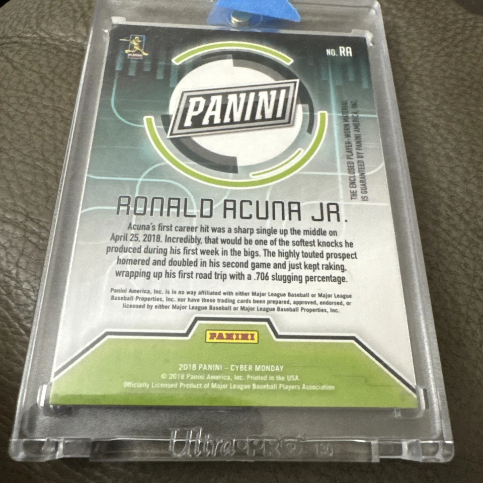 Ronald Acuña Jr. 2018 - Panini Cyber Monday Rookie Materials 23/25 Foto 2 de 3