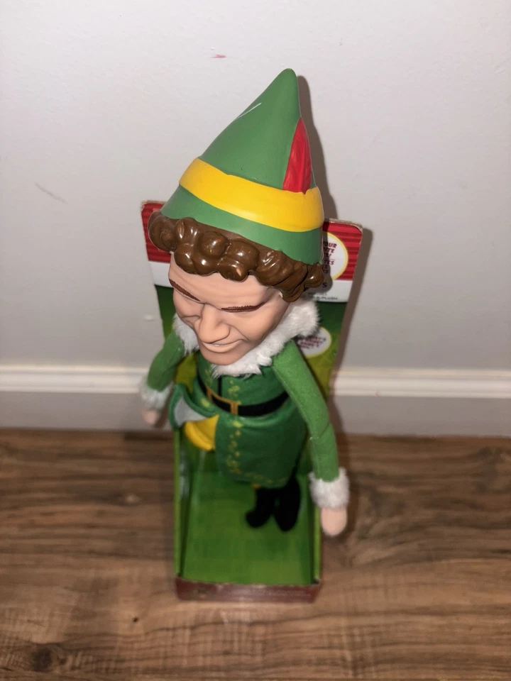 TALKING BUDDY THE ELF DOLL Brinquedo de Pelúcia 14" Novo Na Caixa Will Ferrell Filme de Natal Jakks - Imagem 2 de 4