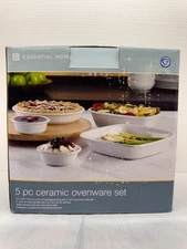 5-Piece Ceramic Ovenware set by Essential Home