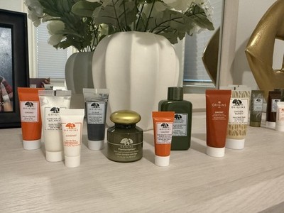 Origins Skin Care 9 Piece Travel Set  + Make-Up Bag New