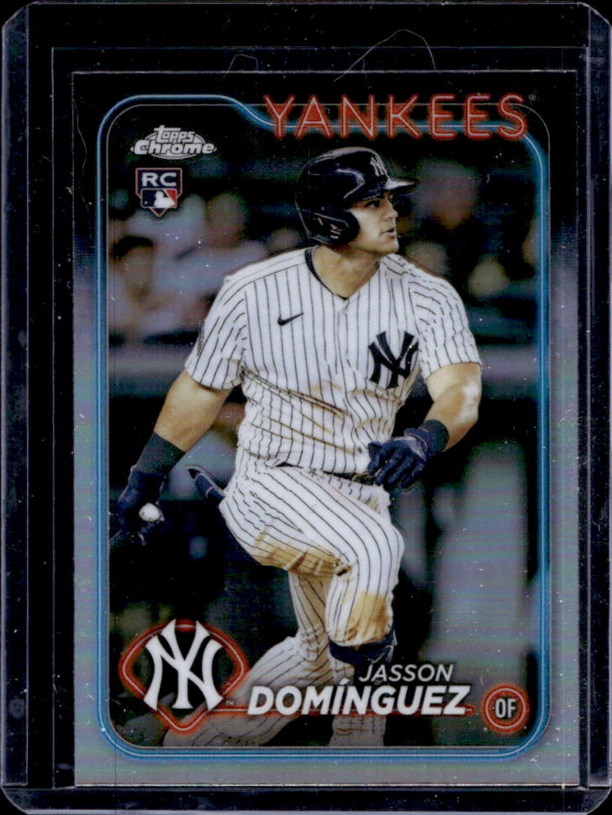 2024 Topps Chrome Jasson Dominguez RC Refractor Rookie #89 Yankees