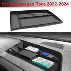 For Volkswagen Taos 2022 2023 2024 Dashboard Storage Box Accessories Tray Black