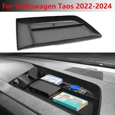 For Volkswagen Taos 2022 2023 2024 Dashboard Storage Box Accessories Tray Black
