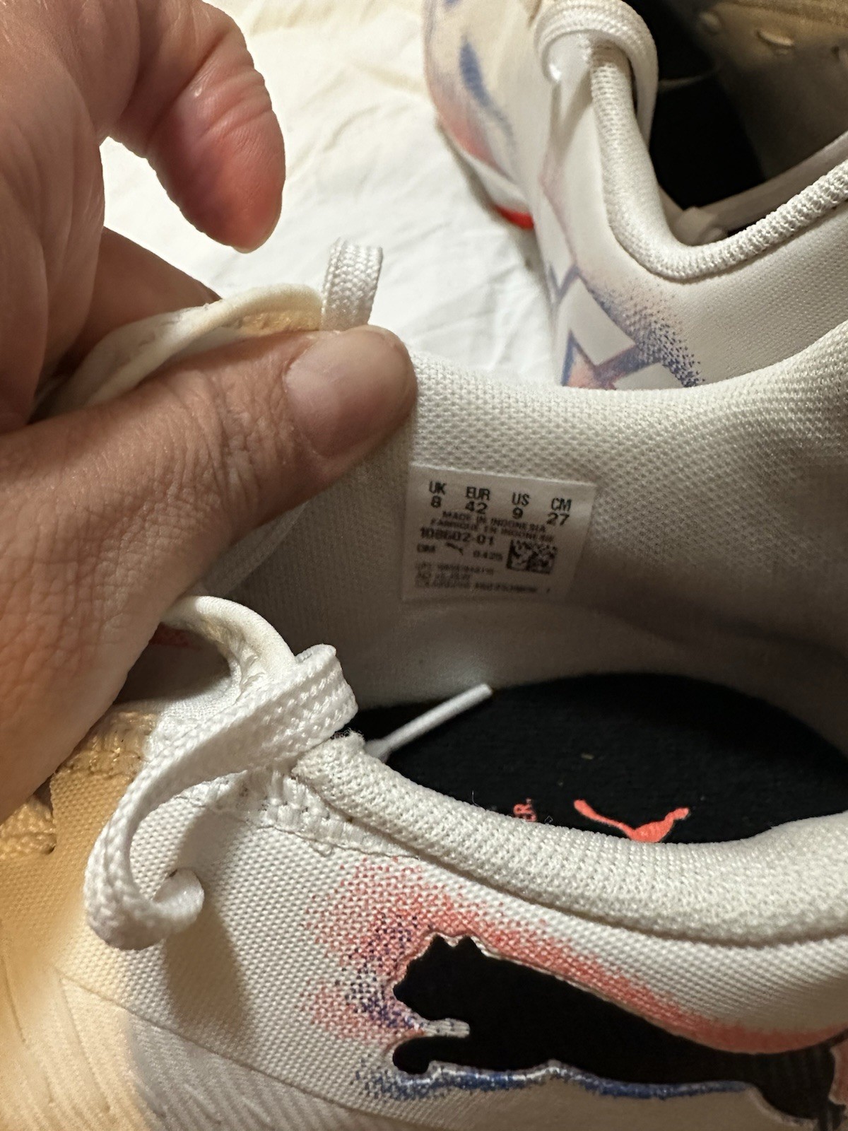 PUMA Future White Soccer Cleats US Size 9 thumbnail 3