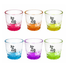 Juego de vasos de chupito de color limitado Jinro Soju coreano (6 piezas) taza oficial de soju