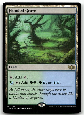 #ad Flooded Grove #364 NM Tarkir Dragonstorm TDC Magic MTG $1.99