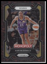 2024 Panini Prizm Monopoly WNBA #30 Aari McDonald Millionaire Club Prizms