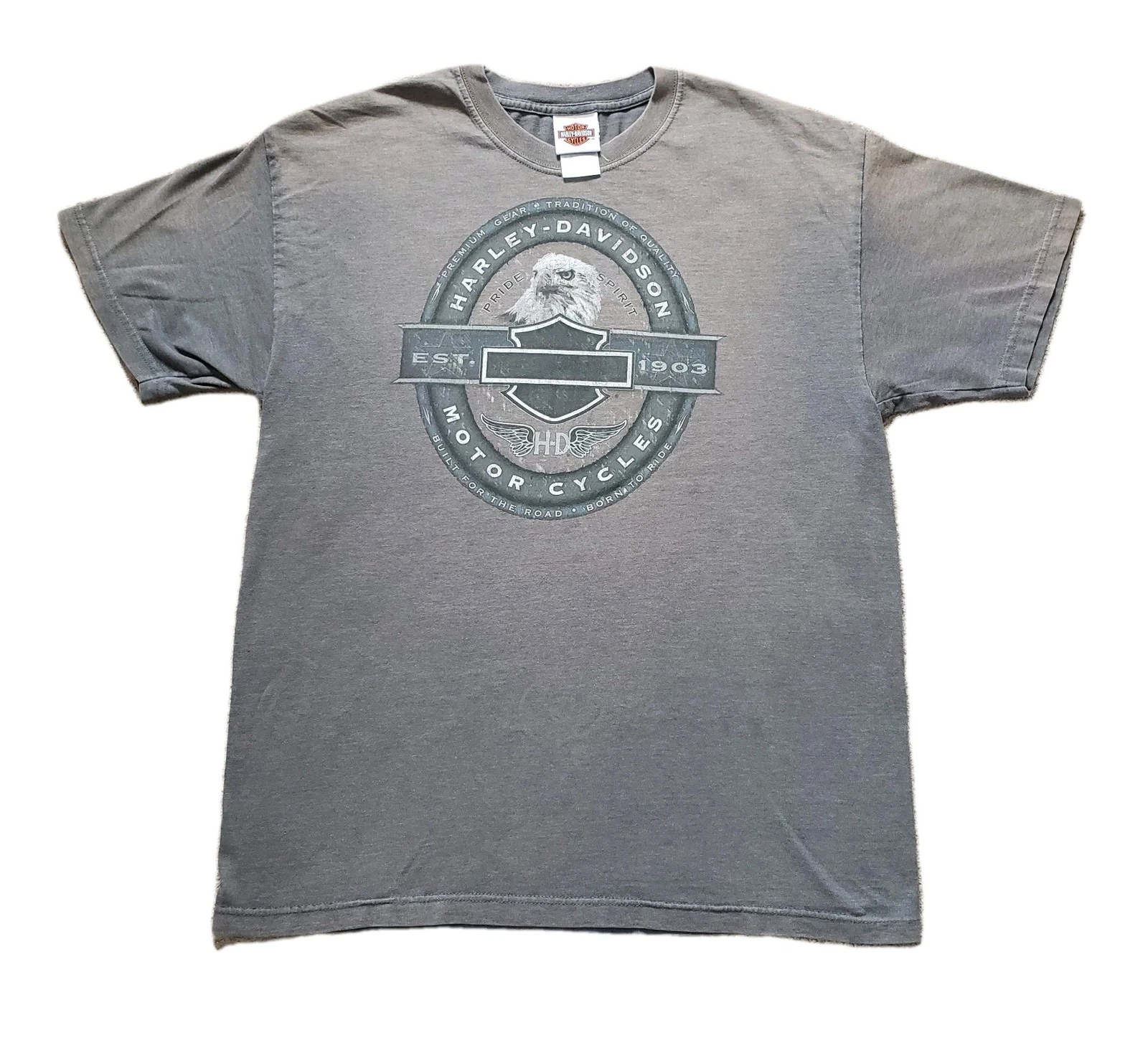 Vintage Y2K Harley Davidson Pittsburgh Large USA Made Beautifully Faded T-Shirt