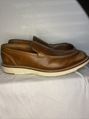 Johnston & Murphy Upton Venetian loafers in tan full-grain