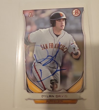 Dylan Davis Signed 2014 Bowman Baseball Card San Francisco Giants #DP94