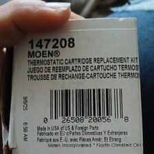 Moen 147208 Thermostatic Cartridge Replacement Kit Made in USA