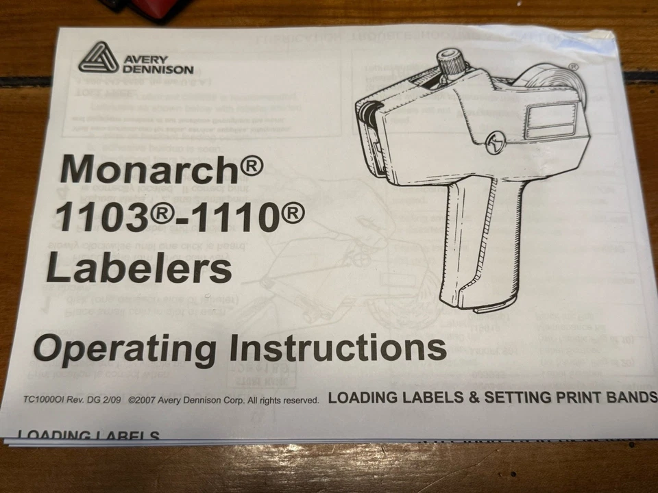 📛 Pistola de precio Monarch 1110-02 con 3 rollos etiquetas genuinas Foto 4 de 4