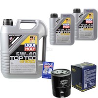 Inspektionskit Filter Liqui Moly ÖL 7L 5W-40 FüR Fiat 500 C 312_ 1.2 1.4 312