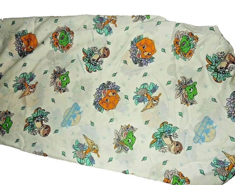 4G Vintage Disney The Land Before Time Twin Fitted Bed Sheet {Fabric}