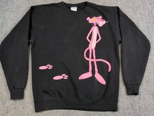 Pink Panther De Colección 1996 Santee Doble Cara Suéter Sudadera Talla L Raro