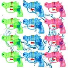 12 Pack Water Guns for Kids, Small Squirt Water Guns Plastic Blasters for Swi...