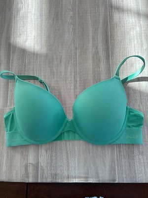 Victoria s Secret PINK Wear Everywhere Super Push Up Double Bump Green Bra  36 C