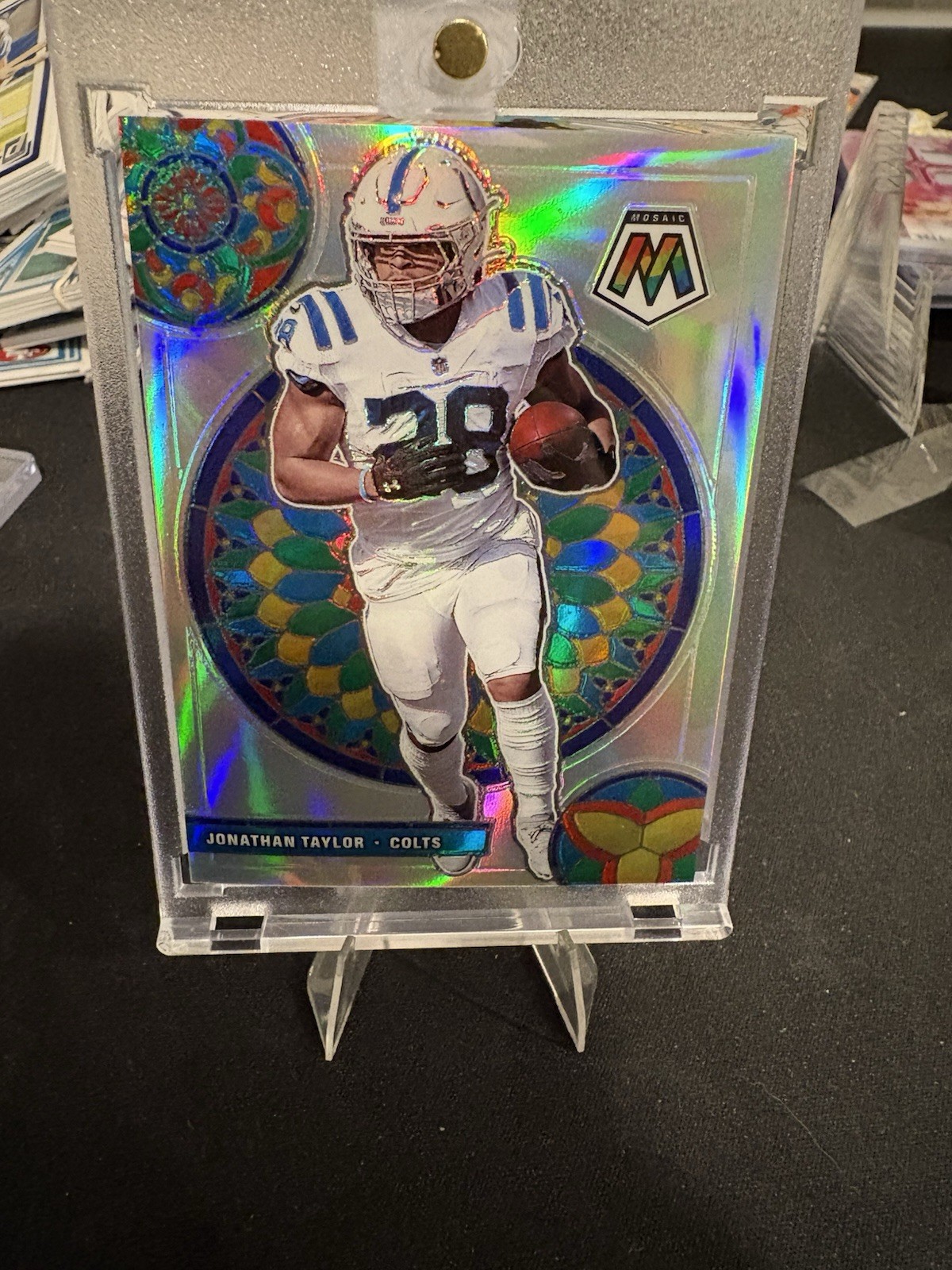 Jonathan Taylor 2021 Panini Mosaic Stained Glass Ultra Rare Case Hit SSP SP rare