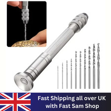 0.8–3.0mm Mini Hand Drill Manual Twist Pin Vice Woodworking Tool