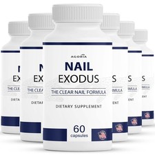  6 Pack Nail Exodus Capsules for Healthier Nails - Extreme Clear Nail Formula