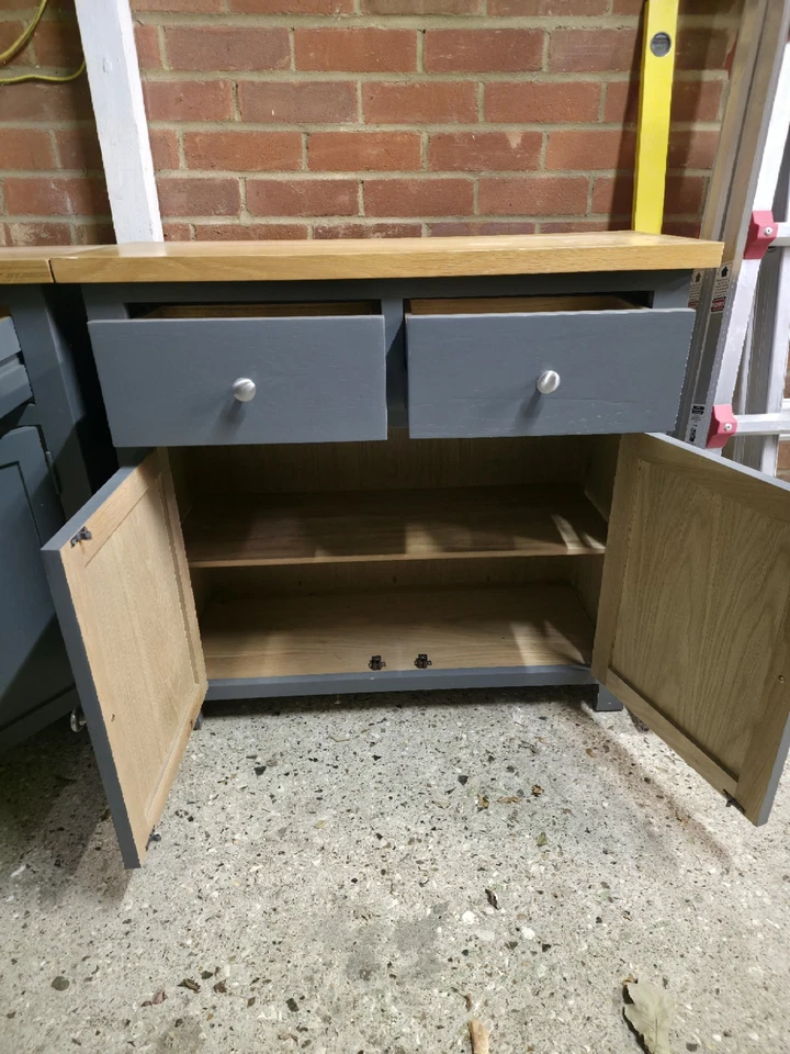 Two Wooden Sideboards With Shelves And Drawers - Image 4 of 4