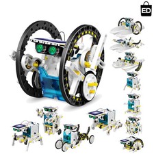 13-in-1 Solar Robot STEM Kit for Kids Ages 8-12, Science Robotics Building Toy