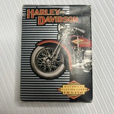 Harley Davidson Motor Cycle Playing Cards Historical Pictures Deck Complete 1997