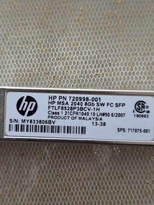 HP MSA 1040 2040 8Gb SW FC SFP Modul / HPE 720998-001, 717875-001