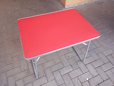 DDR Campingtisch Alu DDR kult 80 x 60 x 62 Ostalgie neue Folie rot