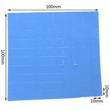 100Pcs Thermal Pad GPU CPU Heatsink Cooling Conductive Silicone Pad 10 10 0.5Mm