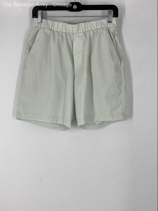 Lululemon Mens Green Geometric Elastic Waist Athletic Shorts Size Small