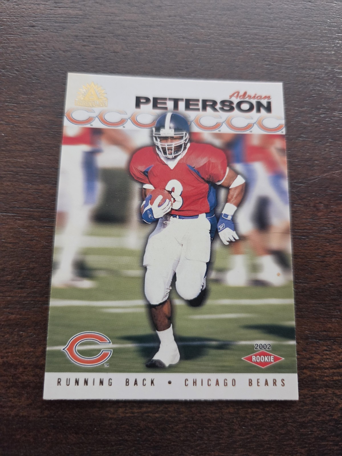 2002 Pacific Adrenaline - Adrian Peterson #50 (RC)