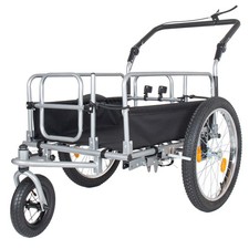 3-in-1 Bike Cargo Trailer  Stroller Cart - 150 lbs Heavy Duty Capacity