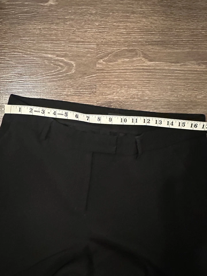 Express редактор середины подъема подпись эластичной саржи широкие брюки черный размер 14 - Изображение 4 из 4
