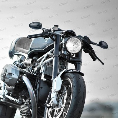 Mirrors aspheric Oval mat Black slotted arm for Suzuki GT380 V-Strom DL650 1000
