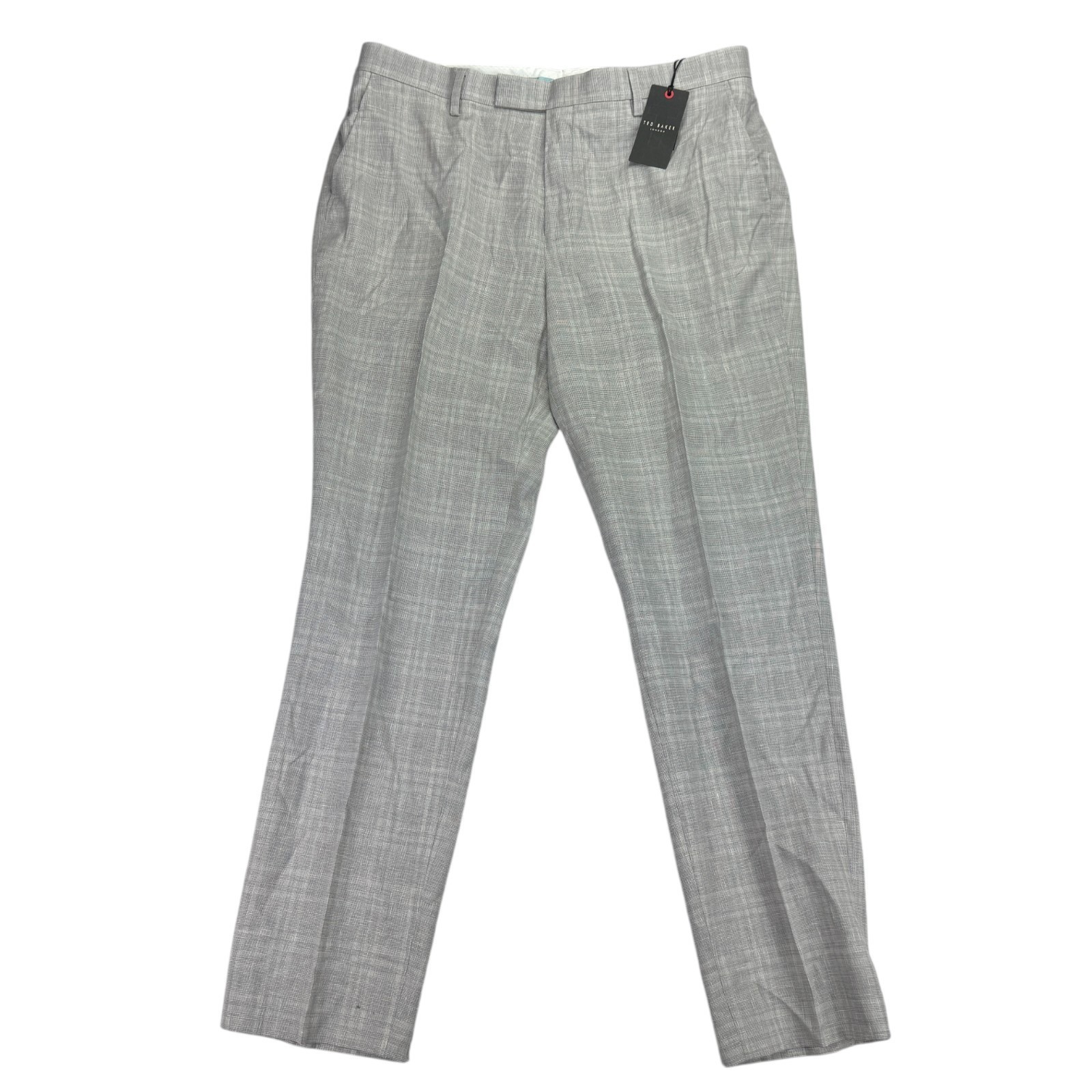 Ted Baker Mens Hallamt Tailored Slim Fit Wool Blend Suit Pants Gray 36R 12590₽