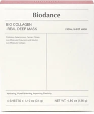 BIODANCE Bio-Collagen Real Deep Mask Hydrating  1.19 oz x 4 ea
