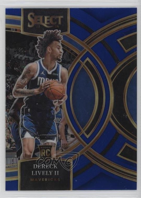 2023-24 Panini Select Premier Level Blue Prizm Dereck Lively II #111 7rf