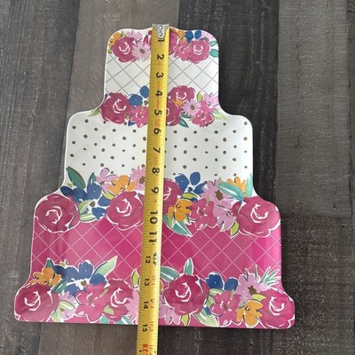 Service à Gâteau Et Plateau Pioneer Woman - Thème Anniversaire Fille - Rose - Lot De 4 Pièces