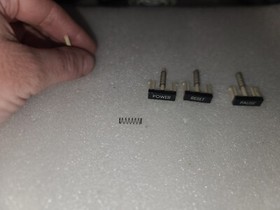 Atari 7800 Top Cover Original (4)-Buttons w/Springs ONLY-Intact-OK -Just OK-READ