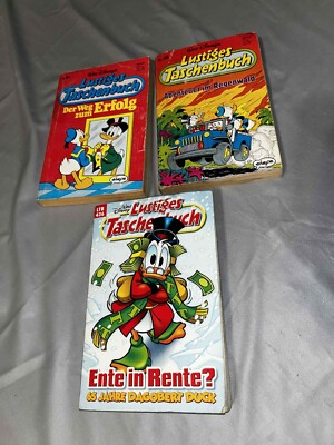 LOT: Walt Disney LTB Lustiges Taschenbuch Nr.91 Nr 155 Nr 436 (Read Description)